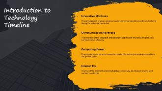 Technology Timeline From Industrial Revolution To Digital Age PPT Outline AT Multipurpose Informative