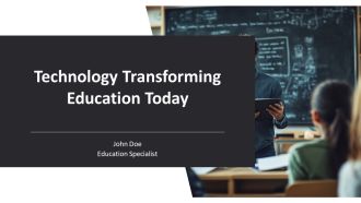 Technology Transforming Education Today PPT Information AT