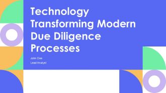 Technology Transforming Modern Due Diligence Processes PPT Designs AT