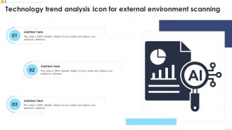Technology Trend Analysis Icon For External Environment Scanning