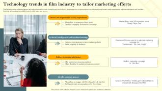 Technology Trends In Film Industry To Tailor Marketing Efforts Film Marketing Campaign To Target Strategy SS V