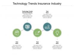 Technology trends insurance industry ppt powerpoint presentation inspiration background image cpb