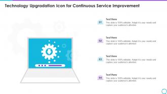 Technology Upgradation Icon For Continuous Service Improvement