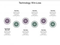 Technology win loss ppt powerpoint presentation portfolio example cpb