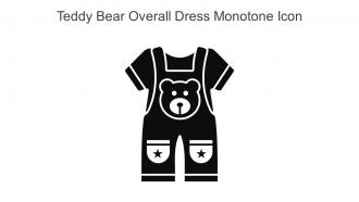 Teddy Bear Overall Dress Monotone Icon In Powerpoint Pptx Png And Editable Eps Format