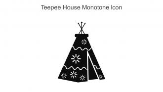 Teepee House Monotone Icon In Powerpoint Pptx Png And Editable Eps Format
