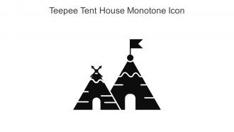 Teepee Tent House Monotone Icon In Powerpoint Pptx Png And Editable Eps Format