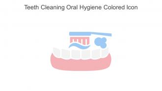Teeth Cleaning Oral Hygiene Colored Icon In Powerpoint Pptx Png And Editable Eps Format