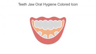 Teeth Jaw Oral Hygiene Colored Icon In Powerpoint Pptx Png And Editable Eps Format