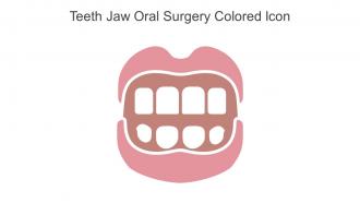 Teeth Jaw Oral Surgery Colored Icon In Powerpoint Pptx Png And Editable Eps Format