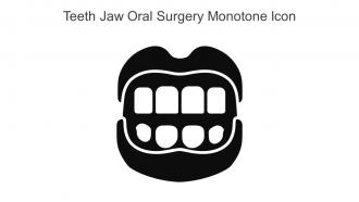 Teeth Jaw Oral Surgery Monotone Icon In Powerpoint Pptx Png And Editable Eps Format