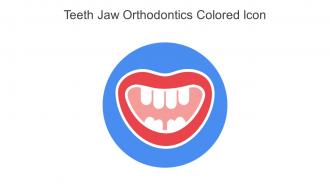Teeth Jaw Orthodontics Colored Icon In Powerpoint Pptx Png And Editable Eps Format