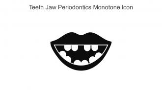 Teeth Jaw Periodontics Monotone Icon In Powerpoint Pptx Png And Editable Eps Format