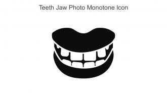 Teeth Jaw Photo Monotone Icon In Powerpoint Pptx Png And Editable Eps Format