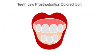 Teeth Jaw Prosthodontics Colored Icon In Powerpoint Pptx Png And Editable Eps Format