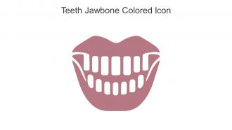 Teeth Jawbone Colored Icon In Powerpoint Pptx Png And Editable Eps Format