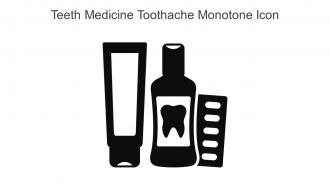 Teeth Medicine Toothache Monotone Icon In Powerpoint Pptx Png And Editable Eps Format