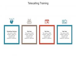 Telecalling training ppt powerpoint presentation infographic design cpb