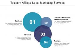 Telecom affiliate local marketing services ppt powerpoint presentation summary clipart cpb