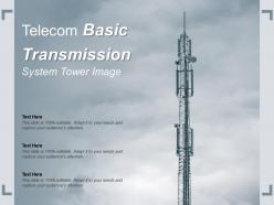 Telecom basic transmission system tower image
