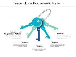 Telecom local programmatic platform ppt powerpoint presentation summary styles cpb
