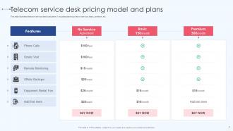 Telecom Service Desk Pricing Model And Plans