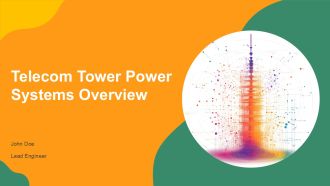 Telecom Tower Power Systems Overview PPT Sample AT