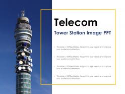 Telecom tower station image ppt