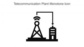 Telecommunication Plant Monotone Icon In Powerpoint Pptx Png And Editable Eps Format