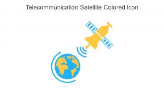 Telecommunication Satellite Colored Icon In Powerpoint Pptx Png And Editable Eps Format