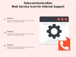 Telecommunication Web Service Icon For Internal Support