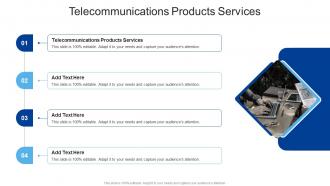 Telecommunications Products Services In Powerpoint And Google Slides Cpb