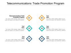 Telecommunications trade promotion program ppt powerpoint presentation portfolio example cpb