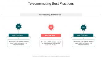 Telecommuting Best Practices In Powerpoint And Google Slides Cpb