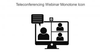 Teleconferencing Webinar Monotone Icon In Powerpoint Pptx Png And Editable Eps Format