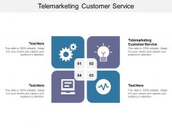 Telemarketing customer service ppt powerpoint presentation outline design templates cpb