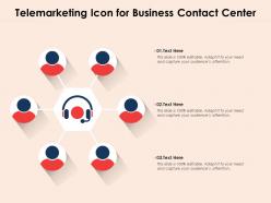 Telemarketing icon for business contact center