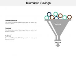 Telematics savings ppt powerpoint presentation infographics sample cpb