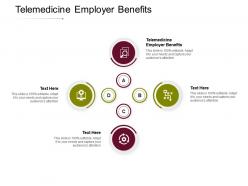 Telemedicine employer benefits ppt powerpoint presentation ideas graphics cpb