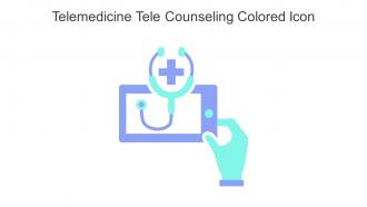 Telemedicine Tele Counseling Colored Icon In Powerpoint Pptx Png And Editable Eps Format