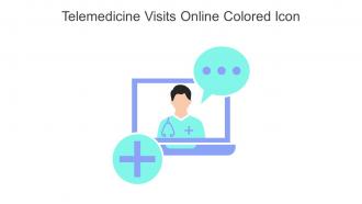 Telemedicine Visits Online Colored Icon In Powerpoint Pptx Png And Editable Eps Format