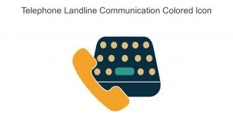 Telephone Landline Communication Colored Icon In Powerpoint Pptx Png And Editable Eps Format