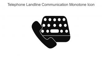 Telephone Landline Communication Monotone Icon In Powerpoint Pptx Png And Editable Eps Format