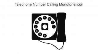 Telephone Number Calling Monotone Icon In Powerpoint Pptx Png And Editable Eps Format