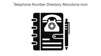 Telephone Number Directory Monotone Icon In Powerpoint Pptx Png And Editable Eps Format