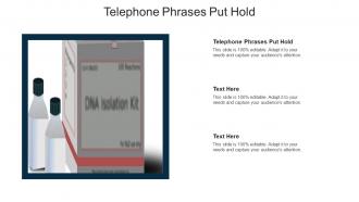 Telephone phrases put hold ppt powerpoint presentation model sample cpb