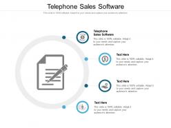 Telephone sales software ppt powerpoint presentation styles structure cpb