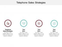 Telephone sales strategies ppt powerpoint presentation layouts graphics cpb