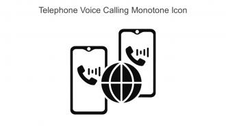 Telephone Voice Calling Monotone Icon In Powerpoint Pptx Png And Editable Eps Format