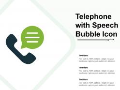 Telephone With Speech Bubble Icon